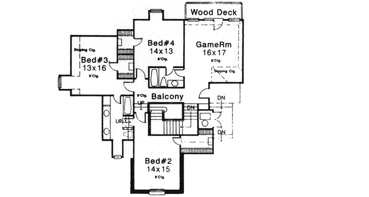 Upper/Second Floor Plan: 8-875