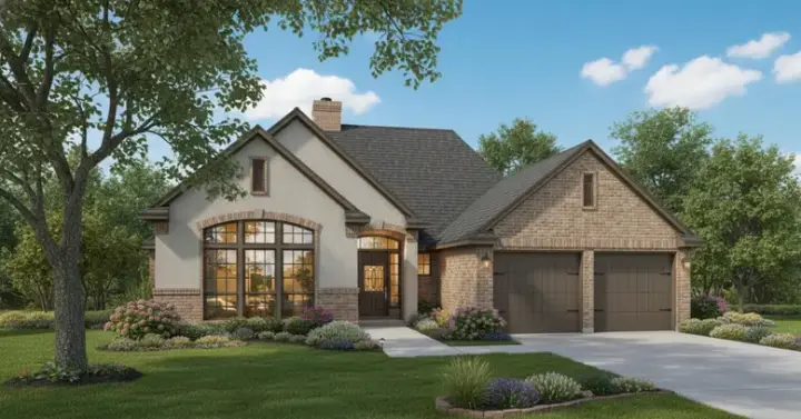 Traditional house plans 8-880 - front exterior, 1,505 sq ft, 3 bed, 5 bath house plans | Monster House Plans