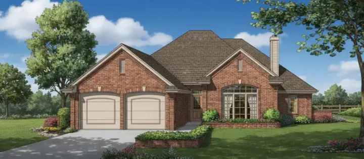 Traditional house plans 8-885 - front exterior, 1,696 sq ft, 4 bed, 2 bath house plans | Monster House Plans
