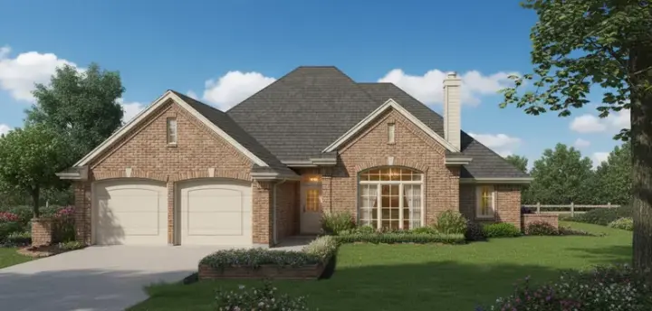 Traditional house plans 8-888 - front exterior, 1,812 sq ft, 4 bed, 2 bath house plans | Monster House Plans