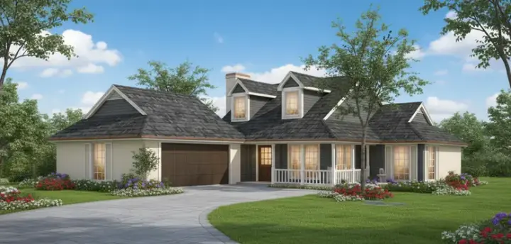 Country house plans 8-906 - front exterior, 1,941 sq ft, 3 bed, 2 bath house plans | Monster House Plans