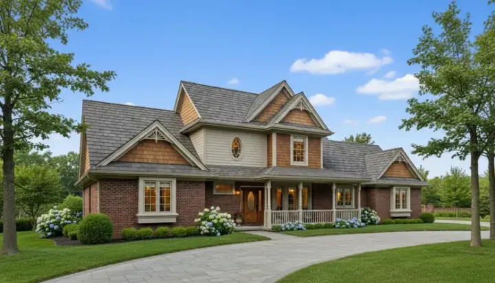 Farmhouse house plans 8-907 - front exterior, 2,121 sq ft, 3 bed, 2 bath house plans | Monster House Plans