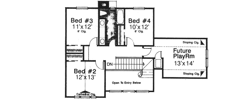 Upper/Second Floor Plan: 8-909