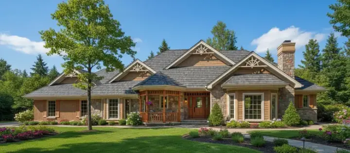 Traditional house plans 8-910 - front exterior, 2,267 sq ft, 3 bed, 3 bath house plans | Monster House Plans