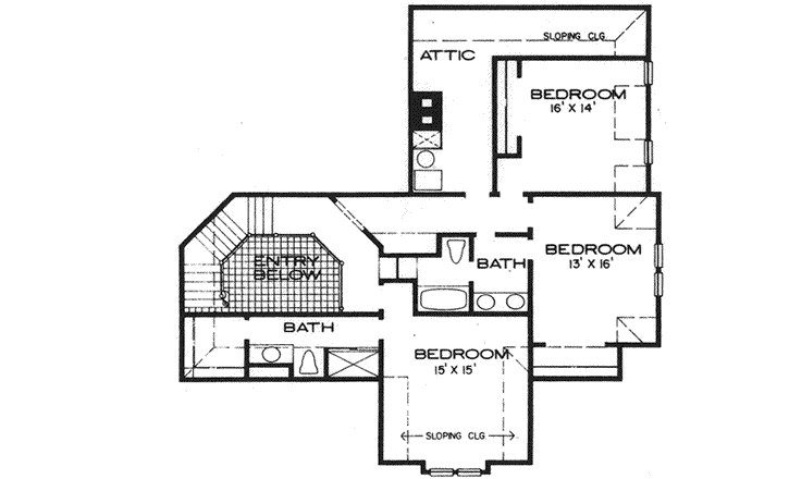 Upper/Second Floor Plan: 8-917