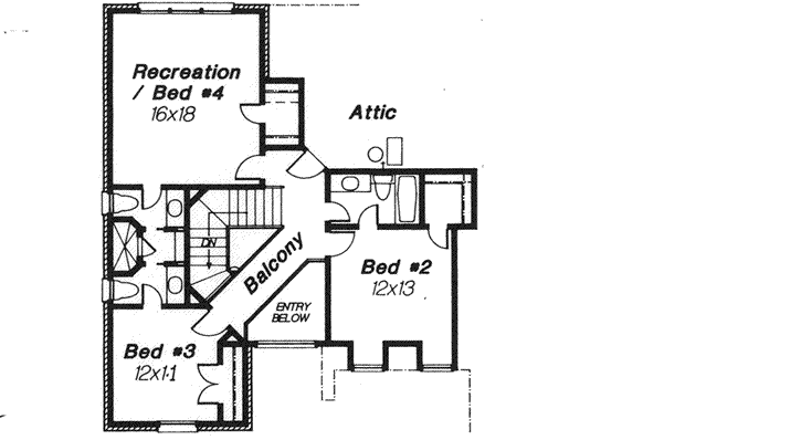 Upper/Second Floor Plan: 8-923