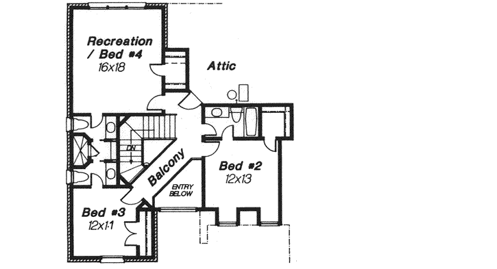 Upper/Second Floor Plan: 8-924