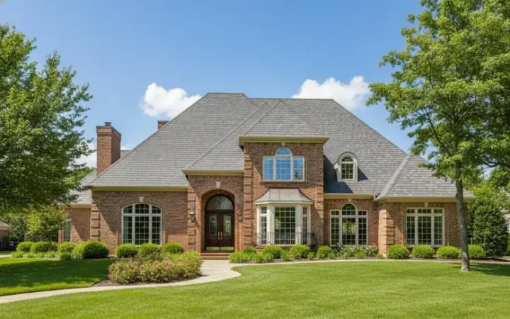 Traditional house plans 8-937 - front exterior, 3,713 sq ft, 4 bed, 4 bath house plans | Monster House Plans