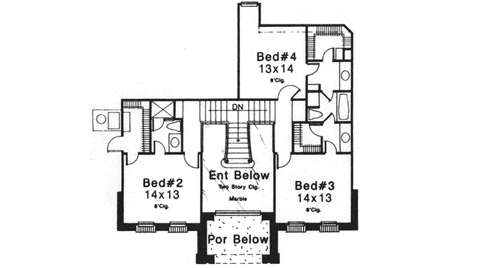 Upper/Second Floor Plan: 8-939
