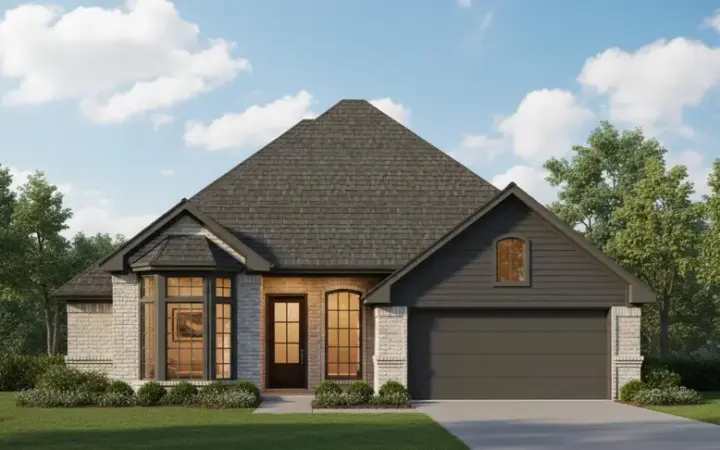 Traditional house plans 8-946 - front exterior, 1,609 sq ft, 3 bed, 2 bath house plans | Monster House Plans
