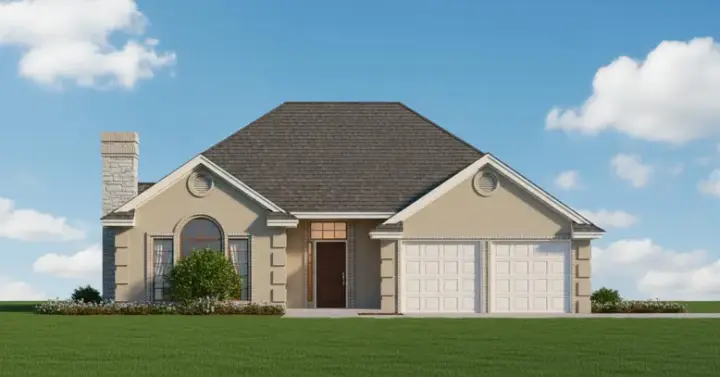 Traditional house plans 8-948 - front exterior, 1,630 sq ft, 3 bed, 2 bath house plans | Monster House Plans