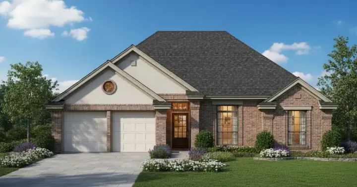Traditional house plans 8-950 - front exterior, 1,708 sq ft, 3 bed, 2 bath house plans | Monster House Plans
