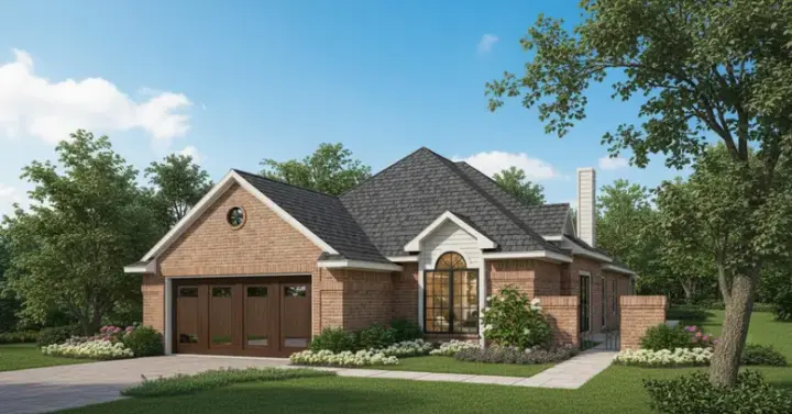 Traditional house plans 8-953 - front exterior, 1,934 sq ft, 2 bed, 2 bath house plans | Monster House Plans