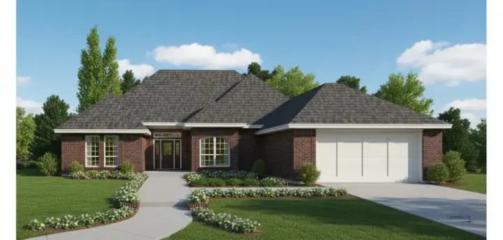Traditional house plans 8-958 - front exterior, 2,087 sq ft, 3 bed, 2 bath house plans | Monster House Plans