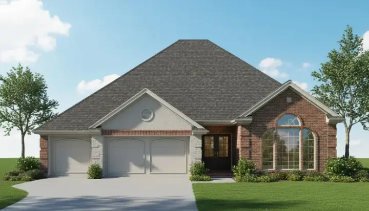 Traditional house plans 8-960 - front exterior, 2,100 sq ft, 3 bed, 2 bath house plans | Monster House Plans