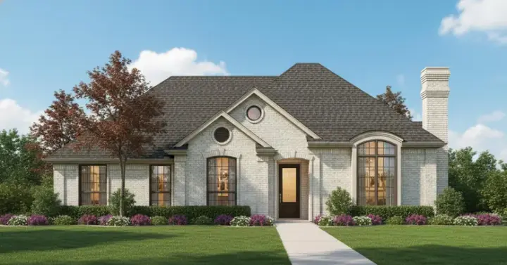 Traditional house plans 8-965 - front exterior, 2,162 sq ft, 4 bed, 3 bath house plans | Monster House Plans
