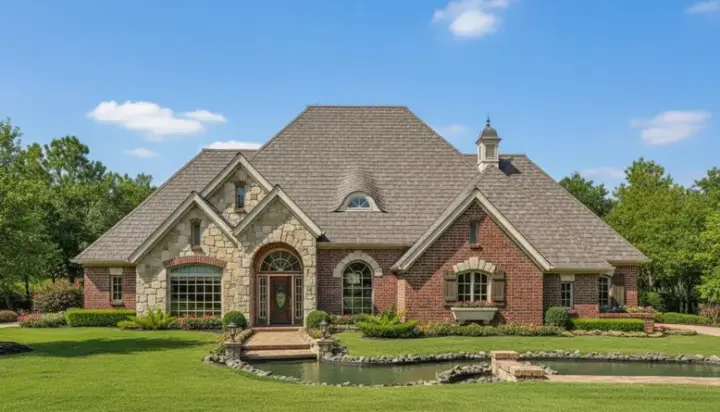 English Country house plans 8-974 - front exterior, 2,670 sq ft, 4 bed, 3 bath house plans | Monster House Plans
