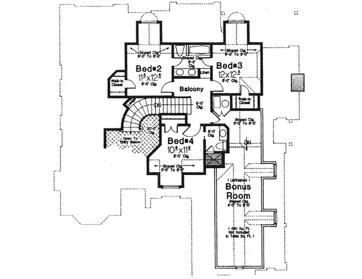 Upper/Second Floor Plan: 8-975