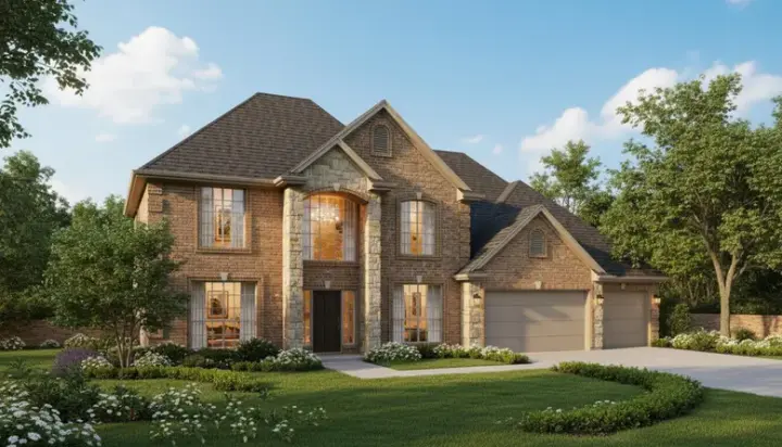 Traditional house plans 8-991 - front exterior, 2,901 sq ft, 4 bed, 3 bath house plans | Monster House Plans