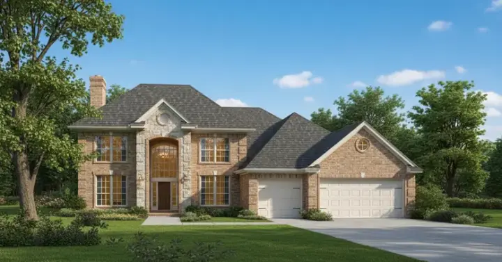 Traditional house plans 8-994 - front exterior, 3,069 sq ft, 4 bed, 3 bath house plans | Monster House Plans