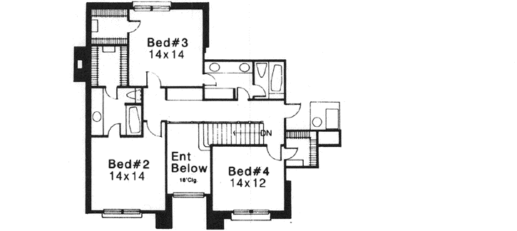 Upper/Second Floor Plan: 8-994