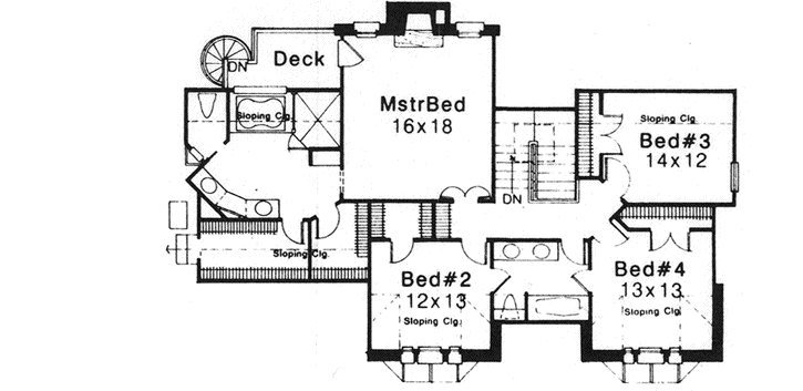 Upper/Second Floor Plan: 8-995