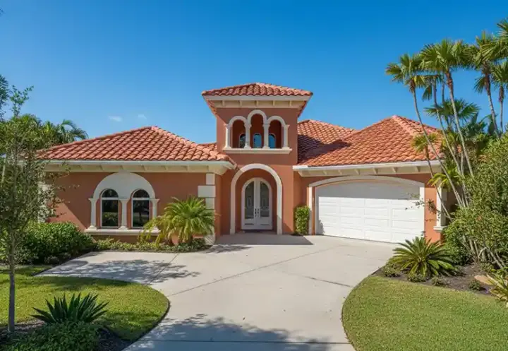 Mediterranean house plans 81-103 - front exterior, 2,667 sq ft, 3 bed, 3 bath house plans | Monster House Plans