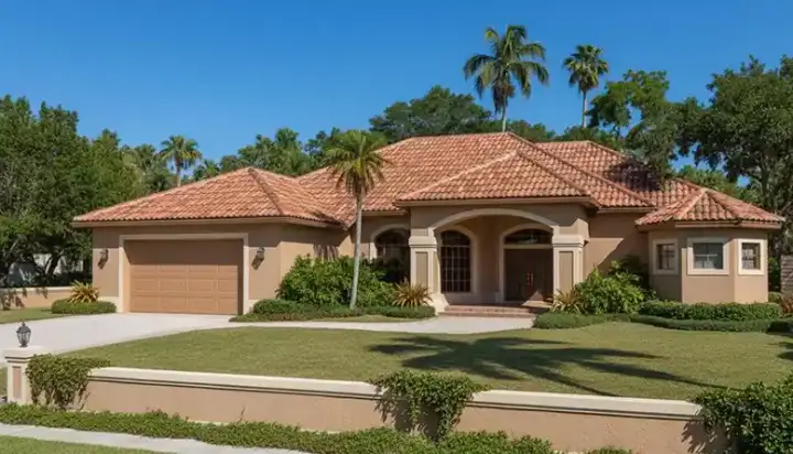Mediterranean house plans 81-113 - front exterior, 2,181 sq ft, 3 bed, 2 bath house plans | Monster House Plans