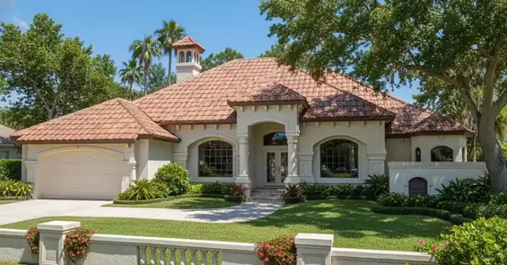 Mediterranean house plans 81-114 - front exterior, 2,519 sq ft, 4 bed, 3 bath house plans | Monster House Plans