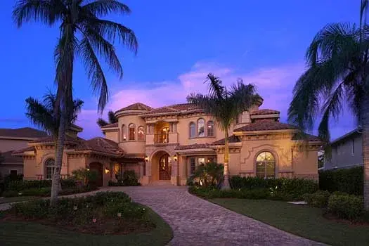 Mediterranean house plans 82-103 - front exterior, 6,045 sq ft, 5 bed, 4 bath house plans | Monster House Plans