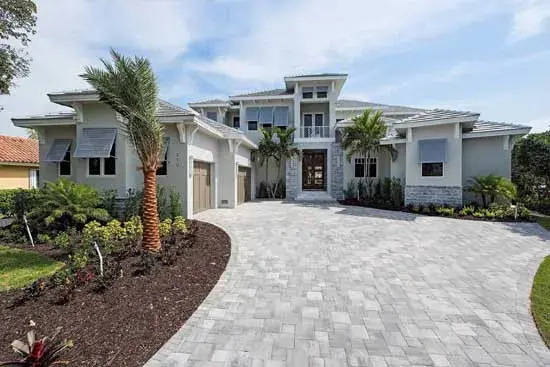 Florida house plans 82-125 - front exterior, 6,005 sq ft, 4 bed, 4 bath house plans | Monster House Plans