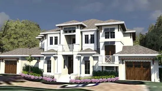 Florida house plans 82-144 - front exterior, 6,209 sq ft, 5 bed, 6 bath house plans | Monster House Plans