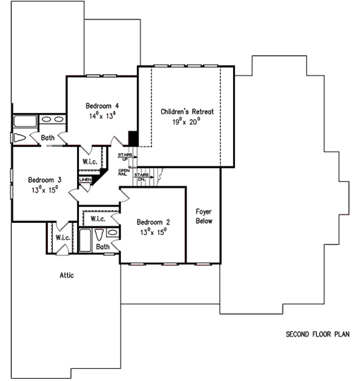 Upper/Second Floor Plan:85-106