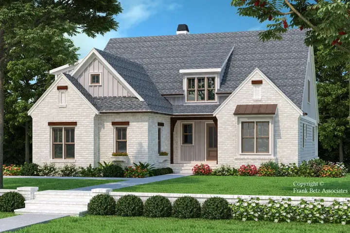 Traditional house plans 85-1066 - front exterior, 2,711 sq ft, 4 bed, 3 bath house plans | Monster House Plans