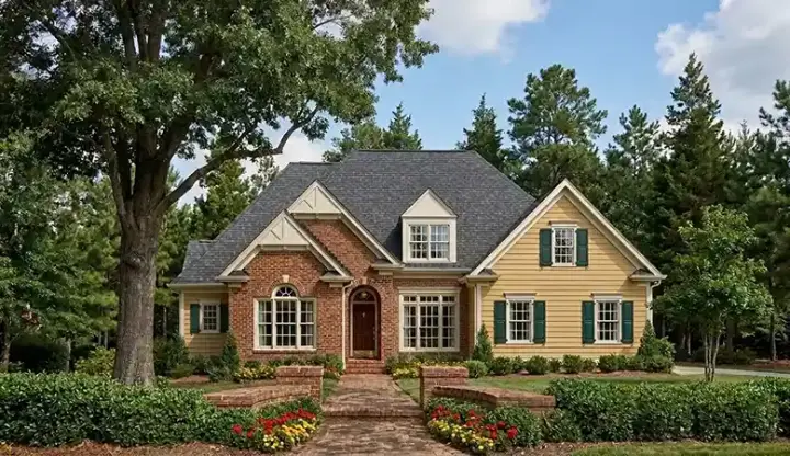 Traditional house plans 85-108 - front exterior, 2,131 sq ft, 4 bed, 4 bath house plans | Monster House Plans