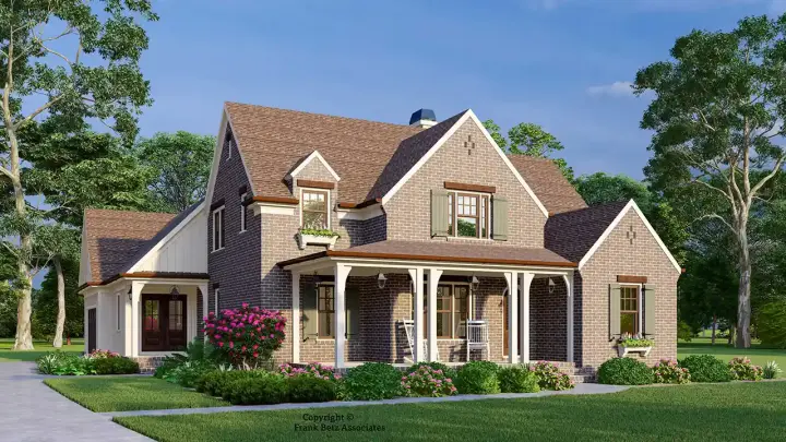 Country house plans 85-1104 - front exterior, 3,012 sq ft, 4 bed, 3 bath house plans | Monster House Plans