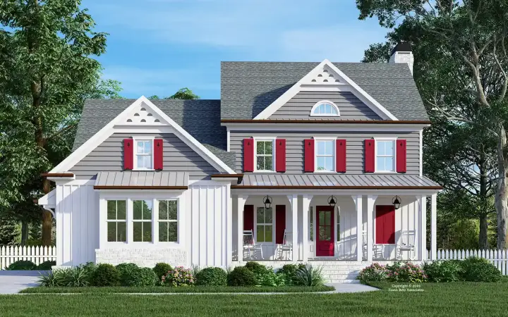 Traditional house plans 85-1111 - front exterior, 2,943 sq ft, 4 bed, 3 bath house plans | Monster House Plans