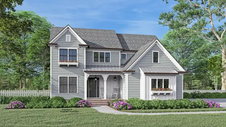 Country house plans 85-1115 - front exterior, 2,646 sq ft, 4 bed, 3 bath house plans | Monster House Plans