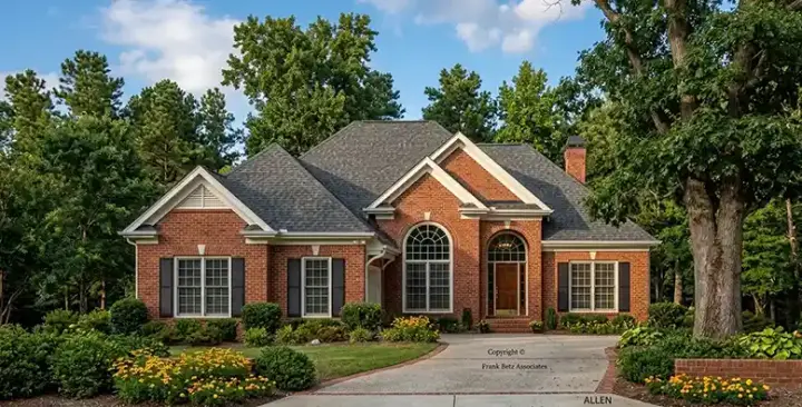 European house plans 85-113 - front exterior, 1,949 sq ft, 3 bed, 2 bath house plans | Monster House Plans