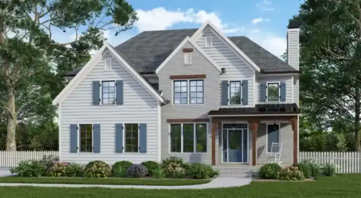 Traditional house plans 85-1137 - front exterior, 2,702 sq ft, 4 bed, 3 bath house plans | Monster House Plans