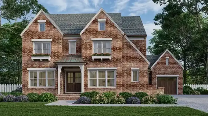 Traditional house plans 85-1140 - front exterior, 3,508 sq ft, 5 bed, 5 bath house plans | Monster House Plans