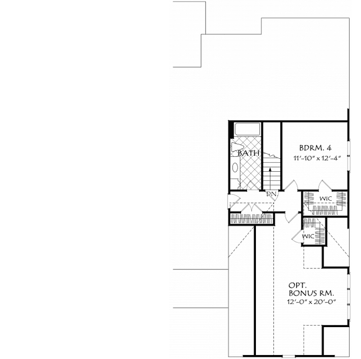 Upper/Second Floor Plan: 85-119