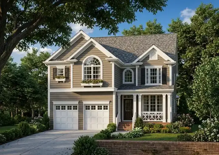 Southern house plans 85-121 - front exterior, 1,985 sq ft, 4 bed, 2 bath house plans | Monster House Plans