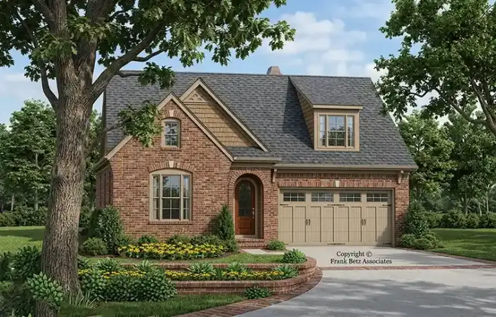 Bungalow house plans 85-132 - front exterior, 1,977 sq ft, 4 bed, 3 bath house plans | Monster House Plans