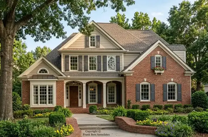 Southern house plans 85-133 - front exterior, 2,351 sq ft, 4 bed, 3 bath house plans | Monster House Plans