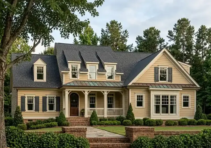 Modern Farmhouse house plans 85-134 - front exterior, 2,891 sq ft, 4 bed, 4 bath house plans | Monster House Plans