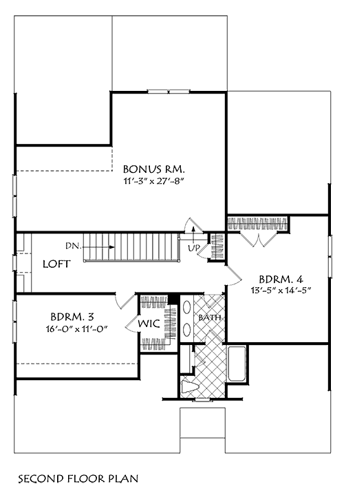 Upper/Second Floor Plan: 85-141