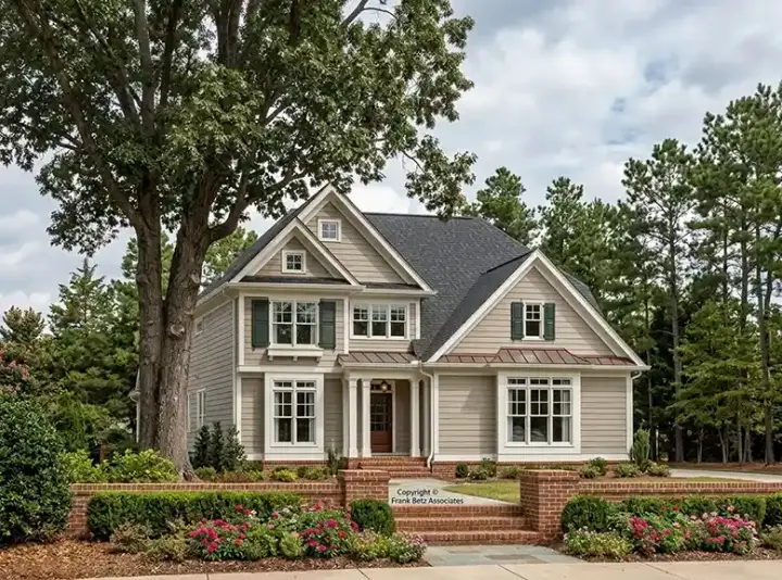Traditional house plans 85-154 - front exterior, 2,077 sq ft, 4 bed, 2 bath house plans | Monster House Plans