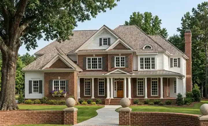 Southern house plans 85-172 - front exterior, 3,843 sq ft, 5 bed, 4 bath house plans | Monster House Plans