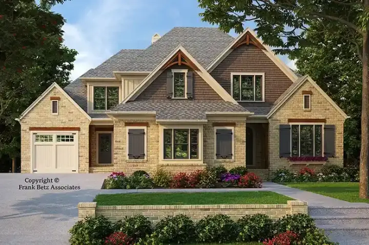 Craftsman house plans 85-174 - front exterior, 3,080 sq ft, 4 bed, 4 bath house plans | Monster House Plans